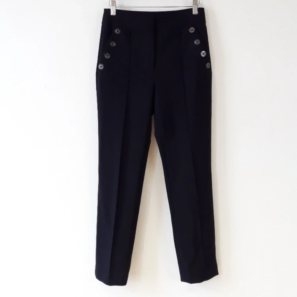 Veronica Beard Friedman navy pants cropped from Tuckernuck - Picture 3 of 7